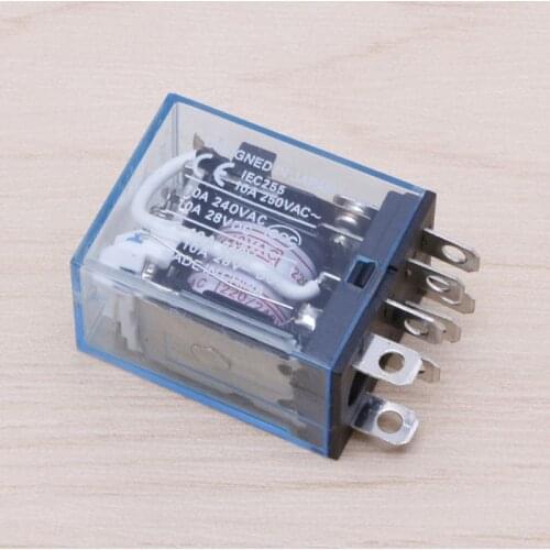 YYSD LY2NJ AC 220V Coil 10A 240V Power Relay DPDT Led Lamp 1Pc