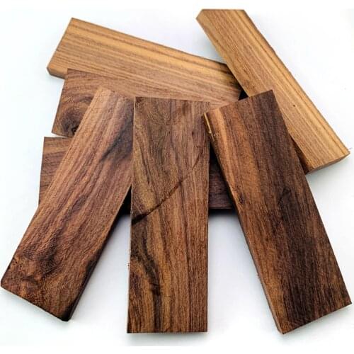 2pieces Indonesian Black Acid Wood for DIY Knife Handle Making Material,Natural Wood, Knife Handle Patch Material 120x40x8mm