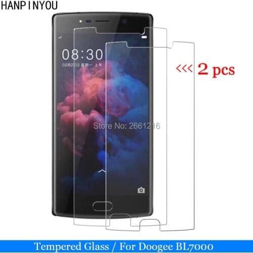 2 Pcs/Lot For Doogee BL7000 Tempered Glass 9H 2.5D Premium Screen Protector Film For Doogee BL 7000 5.5"