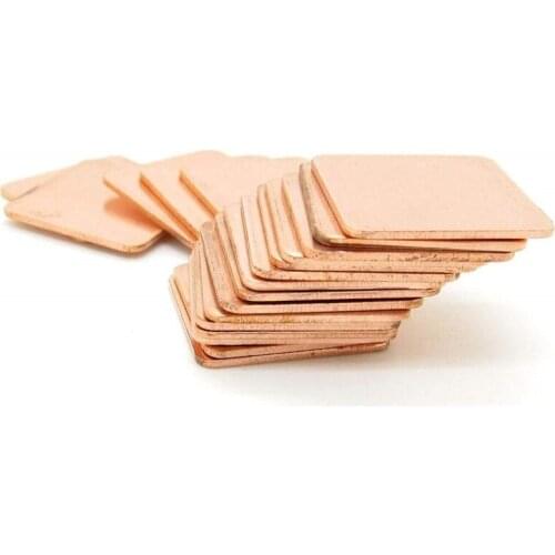 20pcs/lot raspberry pi 3 heat sink CPU Thermal Heatsink Copper Pad for raspberry Pi B/B+ Cooling pad for raspberry pi Model B/B