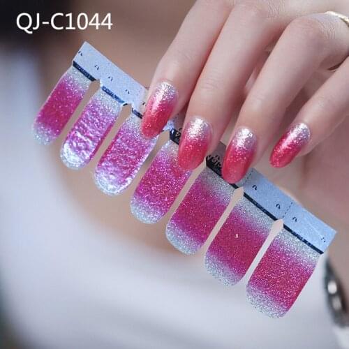 2021 Sheets Gradient Adhesive Nail Art Polish Stickers Nail Wraps Decals Manicure Decoration for Women SSwell
