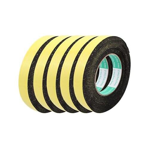 5Pcs 20mm Width 2mm Thickness EVA Single Side Sponge Foam Tape 5 Meters Length