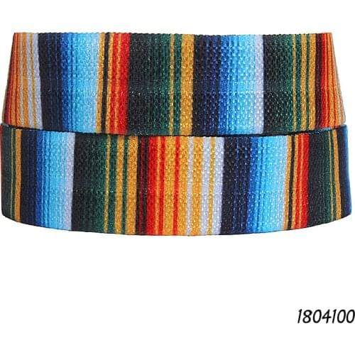 50 yards/lot) Wholesale 5/8" rainbow gradient ombre foe fold over elastic