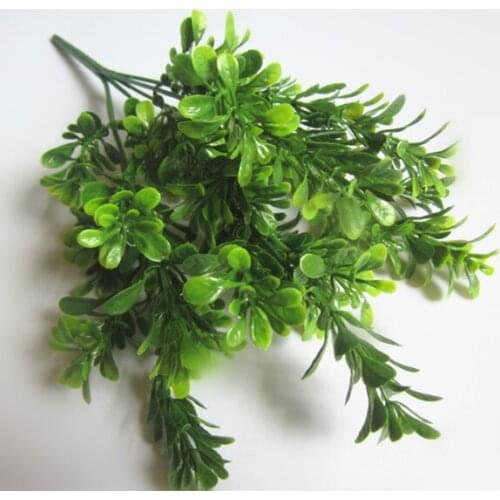 7 Fork Green Milan Grass Plants Artificial Flower Simulation Flower Home Wedding Shop Green Wall Decoration