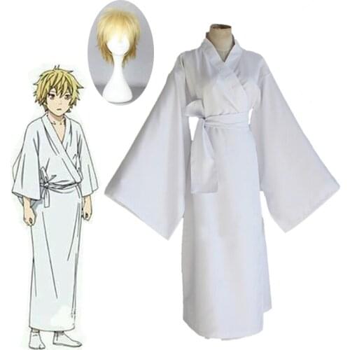 Anime Noragami Yukine Cosplay Costume Yukine White bathrobe and kimono show and kimono cosplay Halloween Costumes