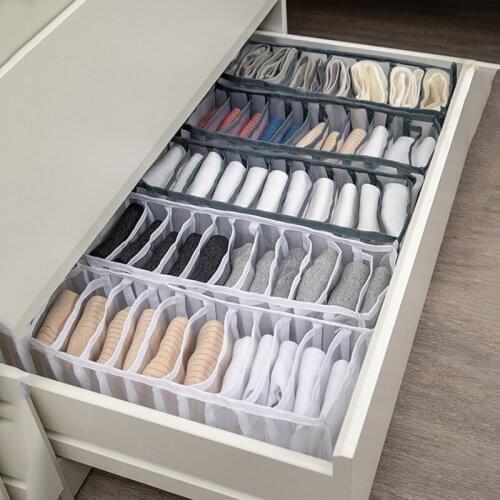 Household Bedroom Closet Storage Box, Household Split Underwear Storage Box, Retractable Bra Storage Box, Foldable Drawer Storag