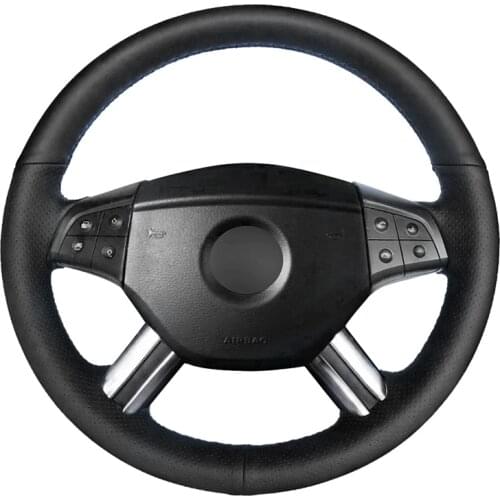 Hand-stitched PU Artificial Leather Steering Wheel Cover for Mercedes Benz W164 M-Class ML350 ML500 X164 GL-Class GL4