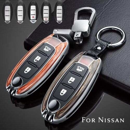 Zinc Alloy Protective Keyless Smart Remote Car Key Case Cover Fob For Nissan Infiniti Sylphy Accessories Keychain Protector