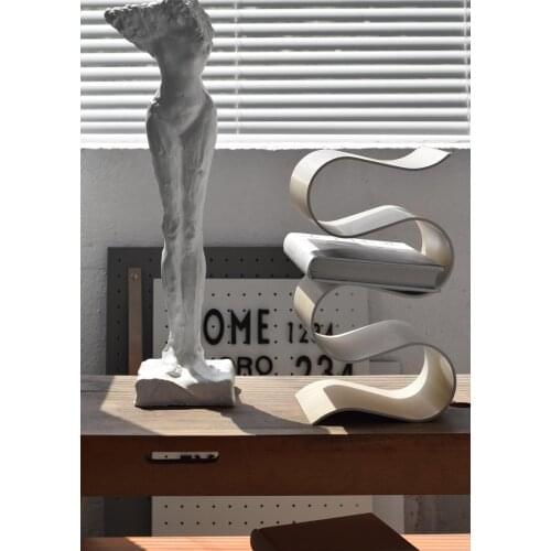 Modern NewHouse Sales Department Wave Shape Wine Rack Storage Decor Home Living Room Metal Book Shelf Decoration Ornaments