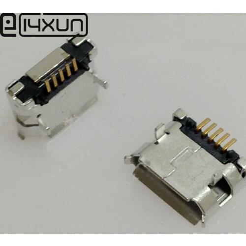 EClyxun 10pcs Micro USB 5P,5-pin Micro USB Jack,5Pins Micro USB Connector Tail Charging socket