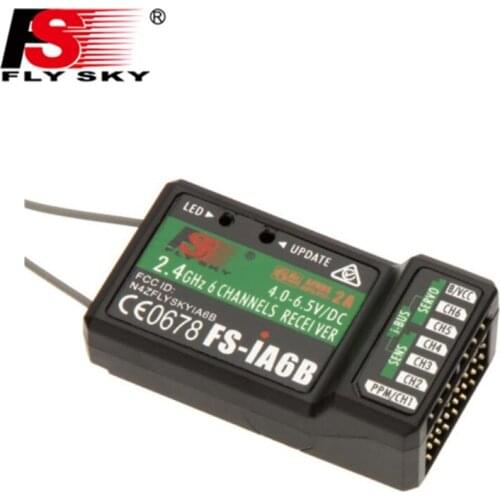 Flysky 2.4G 6CH FS-iA6B iA6B Receiver PPM Output With iBus Port Compatible for FS-i4 FS-i6 FS-i10 FS-GT2E FS-GT2G