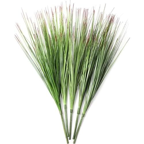 Imitation Plants Greenery Faux Fake Shrubs Onion Grass Home Decor Garden Plastic Flower Four-pronged Nordic Wind Reed