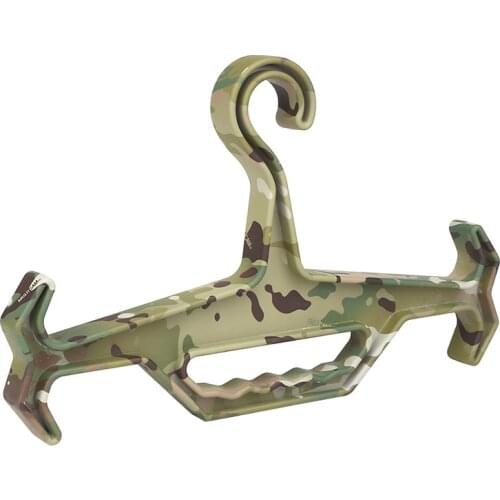 Camouflage Tactical Heavy Duty Coat Hanger Utility Non-Slip Durable Hanger for Coat Vest Airsoft Gear Hunting Outdoor Paintball