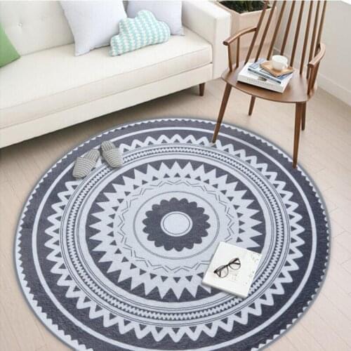 The Nordic gray carpet round area rugs bedroom of children room circle carpet rugs and carpets for home living room tapetes