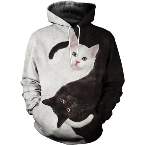 Hot sale Men women yinyang cat racing limited edition 3d zipper hoodies long sleeve Sweatshirts jacket pullover tracksuit
