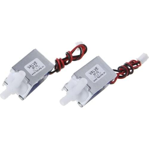 Micro Electric Solenoid Valve N/C Normally Closed 6V 12V 24V Wires Gas Water Air Control