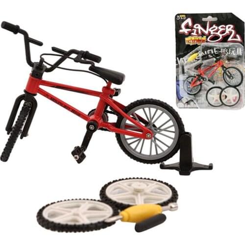 Mini BMX Finger Mountain Bikes Toys Retail Box + 2pcs Spare Tire mini-finger-bmx Bicycle Creative Game Gift For Children New