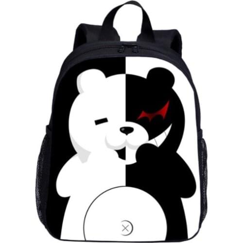 Mini Backpacks Kids Boys Girls Cartoon Anime Danganronpa Letter 3D Printing Bookbag Casual Daypacks School Bags Mochila Escolar