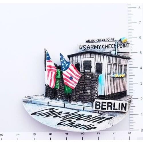 German Berlin Charlie checkpoint refrigerator stickers
