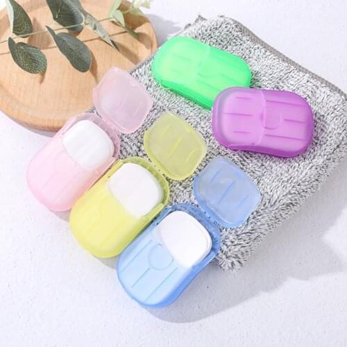Disposable Washing Hand Supplies Bath Travel Foaming Box Paper Portable Soap box soap saver hand sanitizer holder soap dish
