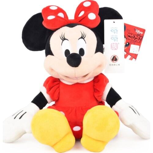 Disney Plush Toys Mickey Mouse Minnie Cute Animal Stuffed Dolls Keychain PP Cotton Hot Toys Birthday Christmas Gift for Kids