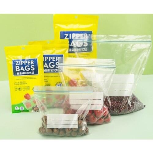Practical Fresh Zipper Bag 3 Sizes Include Suitable for Various Needs Fit for Home Dorm Use Time Record Strong Tightness