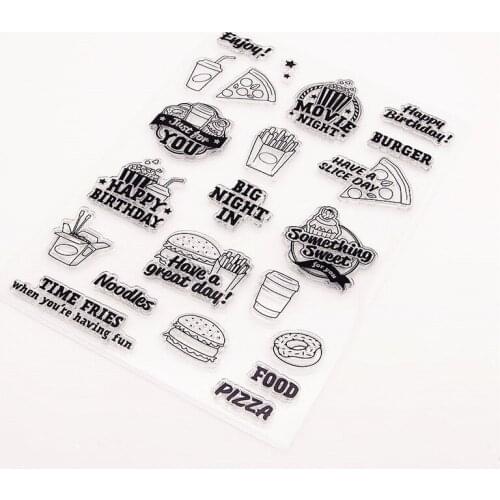 15x21cm Enjoy Your Life Transparent Clear Stamps Silicone Seals Roller Stamp DIY Scrapbooking Christmas Halloween Wedding Cards