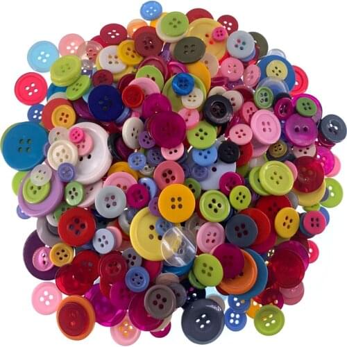 Mixed different size colours Lot 50g Of Assorted resin buttons fit clothing sewing craft button