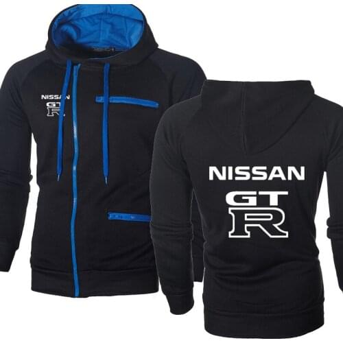 Hoodies Men GTR Car Logo Sweatshirt Hoody Spring Autumn Fleece Cotton Zipper Jacket Hoodie Fashion Hip Hop Harajuku Mens clothes