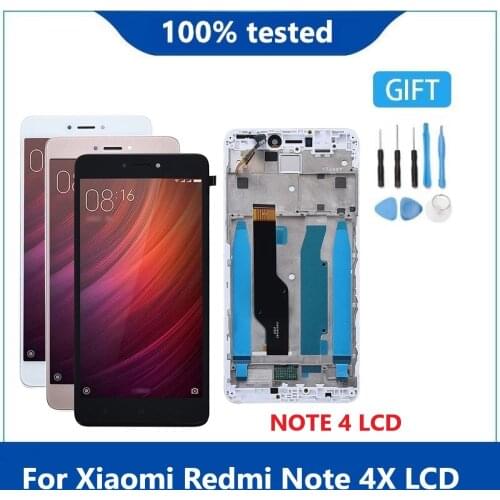 AAA Quality LCD+Frame For Xiaomi Redmi Note 4X LCD Display Screen For Redmi Note 4 Global Version LCD Only For Snapdragon 625