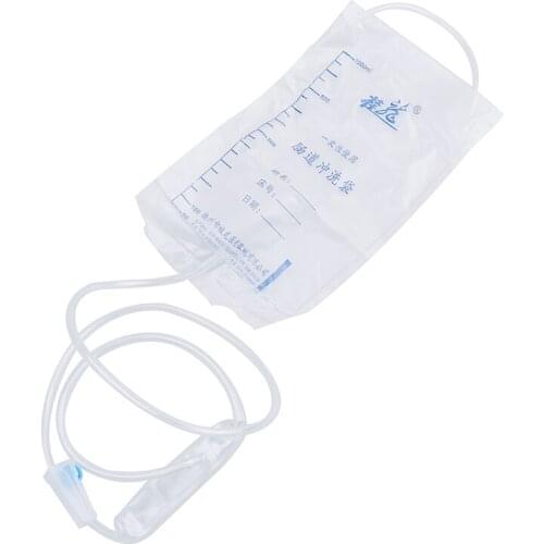 1/10PCS Constipation Anal Vagina Cleaner Vaginal Washing Douche Kit 1000ML Enema Bag Anal Shower Clean Intestine New