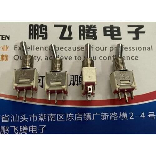 1PCS U.S. C&K T101LHZQE miniature toggle switch 3 feet 2 gears single-way shaking head rocker arm toggle 3A