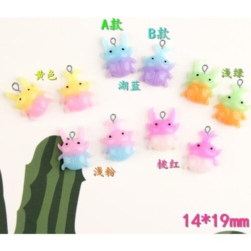 10pcs 14*19mm Resin kawaii cabochon beetle insect charms diy jewelry making ornament craft decoration material