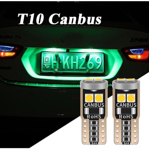 10pcs T10 W5W LED Car Interior Dome Light For Ford Focus 2 3 1 Fiesta Mondeo 4 3 Transit Fusion Kuga Ranger Mustang Ecosport KA
