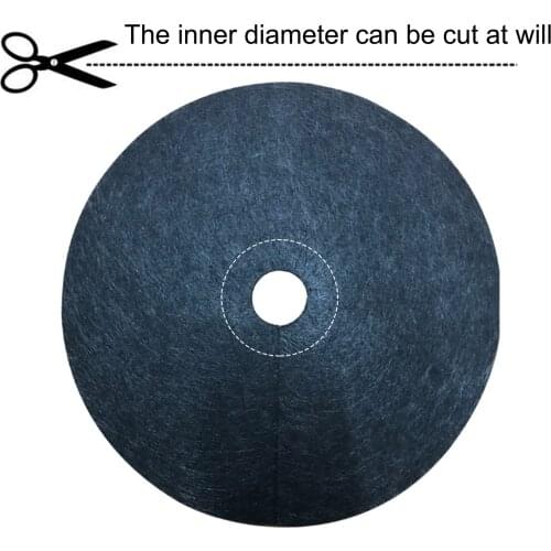 2/12pcs Mulch Block Degradable Round Tree Outdoor Garden Ground Cover Barrier Mat Orchard Moisturizing Weed Control Fabric