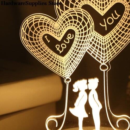 3D Plate LED Lamp Creative 3D LED Night Lights Novelty Illusion Night Lamp 3D Illusion Table Lamp For Home Decorative