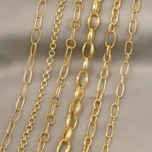 HAOSAW 1M/Lot Jewelry Accessories/Hand Made/DIY Necklace Making/Copper Chains/Bracelet Parts/Jewelry Findings & Components