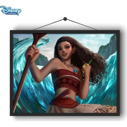 Disney 5D DIY Diamond Painting Maleficent and Rapunzel Illustration Full Circle Diamond Embroidery Handmade Crafts Ornaments