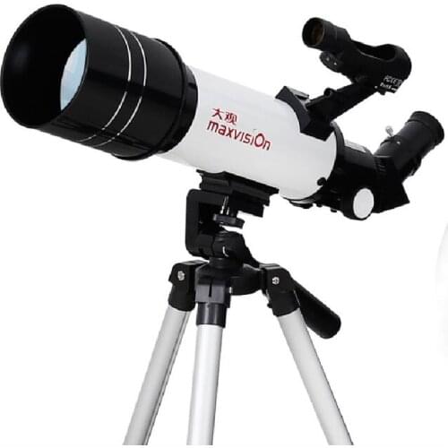 Maxvision 70400 Astronomical Telescope 70/400mm Refracting Telescope with Four-section Floor Camera Tripod