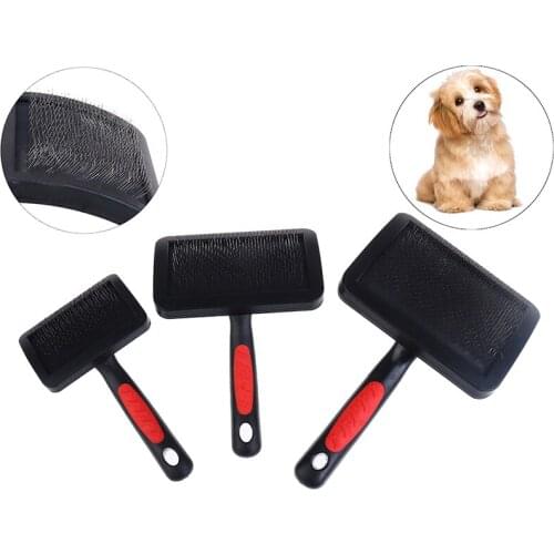 1pc Pet Grooming Needle Comb Shedding Hair Remove Brush Slicker Massage Tool Dog Cat Supplies Protective Pet Comb
