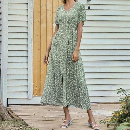 Летние платья с разрезом JASTIE China At AliExpress