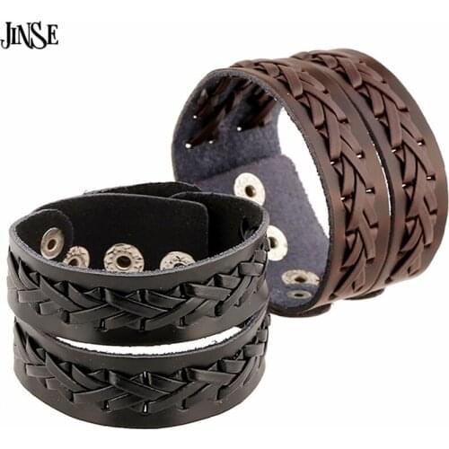 JINSE Black Bracelets
