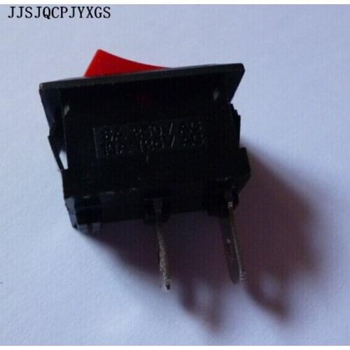 JJSJQCPJYXGS 500PCS red Indicator Light 2 Pin Rocker Switch,GPS swich switch Horn button square Motorcycle ignition/lighting