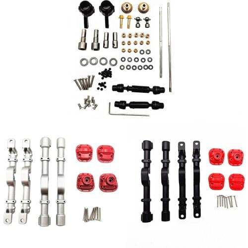 CNC Front Rear Axle Housing Assembly Fit for D90 D91 D96 D99S MN90 MN96 MN99 MN99S 1:12 Off-Road RC Car Crawler Truck Accs