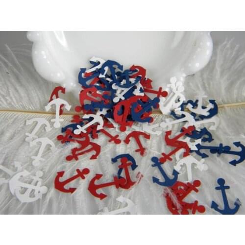 Nautical Anchor Confetti Patriotic Birthday Beach wedding scatters baby shower party decorations