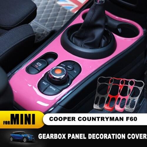Automotive interior sticker abs gear shift panel for mini cooper F60 countryman accessories sticker