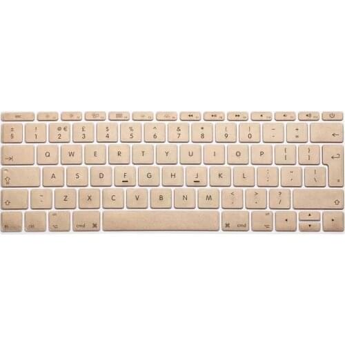 For Apple Macbook Keyboard Stickers Cover Golden US/EU Silicone For Mac book Air Pro Retina 11 12 13 15 11.6 13.3 15.4