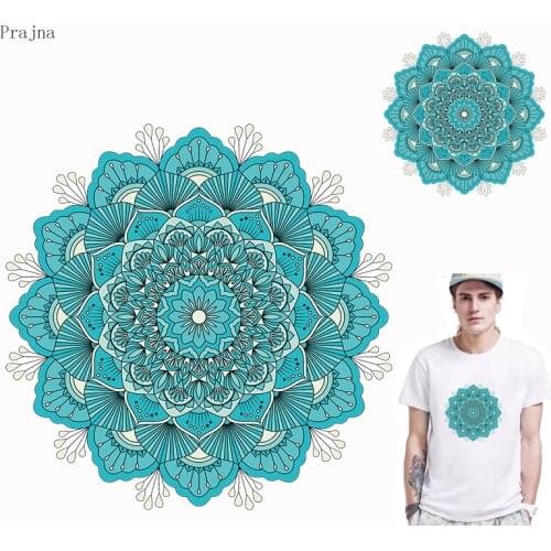 Prajna Boho Mandala Patches For Clothes Iron On Transfers Heat Thermal Transfer Vinyl Patches Applique For Shirt Badge A Level
