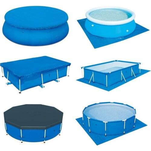 Swimming Pool Cover Round Ground Cloth Waterproof Rain Cloth Dustproof Floor Mat for Outdoor Villa Garden Pool Accessories