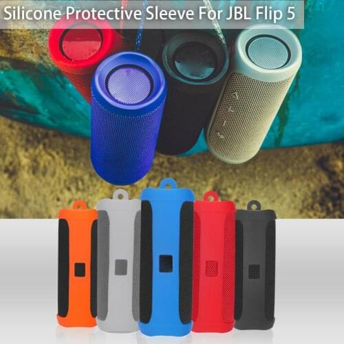 Silicone Case Hard Travel Case Replacement For JBL FLIP 5 Portable Bluetooth Speaker